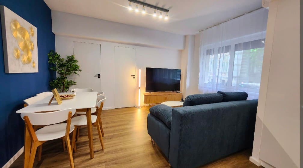 A bright living room in an AVEXA apartment in central Bucharest